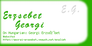 erzsebet georgi business card